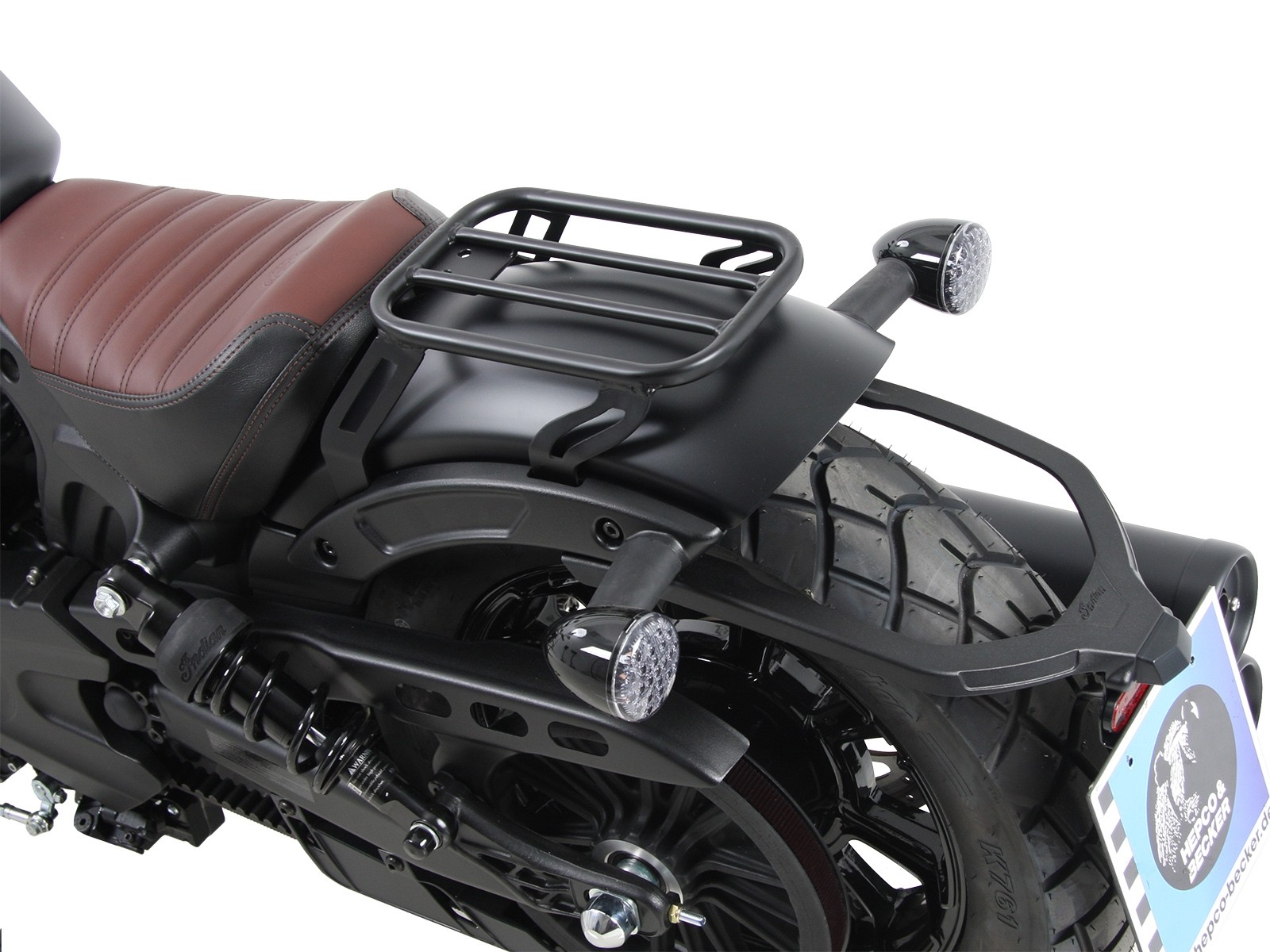 Solorack sans rembourrage de dossier noir pour Indian Scout Bobber (2017-)