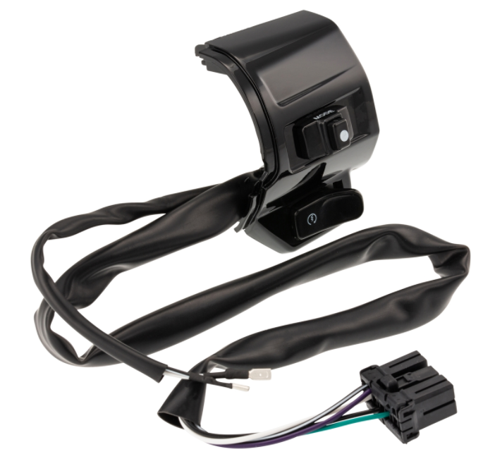 Interrupteur DMP droit pour Vespa Primavera/Sprint, noir brillant