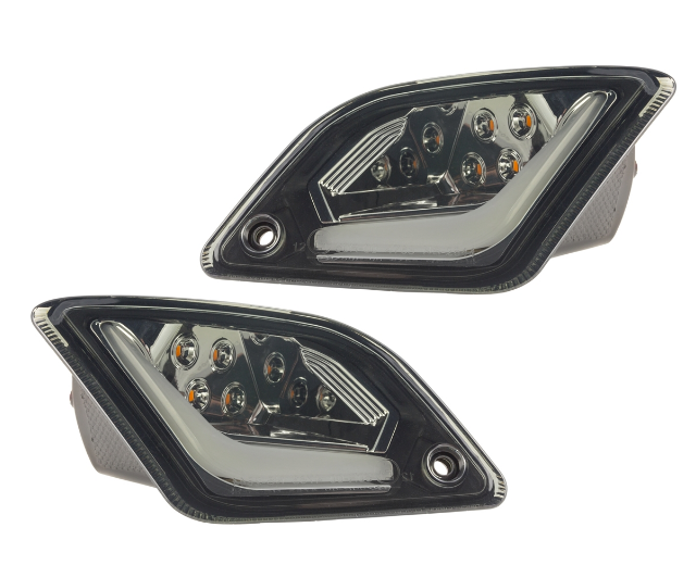 Kit clignotants avant & arrière pour Vespa GTS/GTS Super/GTV 125-300ccm ('14-), teintés