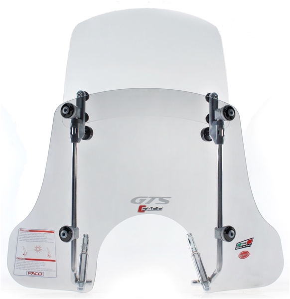 Pare-brise FACO "Twin-Screen" pour Vespa GTS/GTS Super/GT/GT L 125-300ccm (-22)