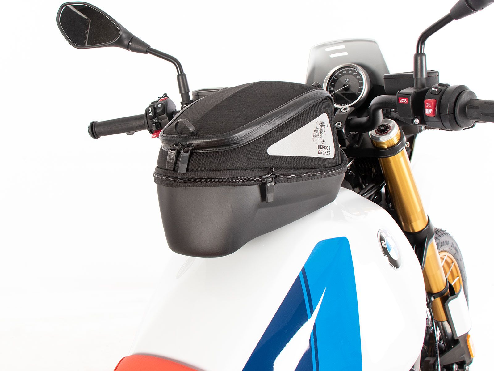 Anneau de réservoir Basic avec unité de fermeture de la sacoche de réservoir pour BMW R 12 G/S (25-) Hepco & Becker