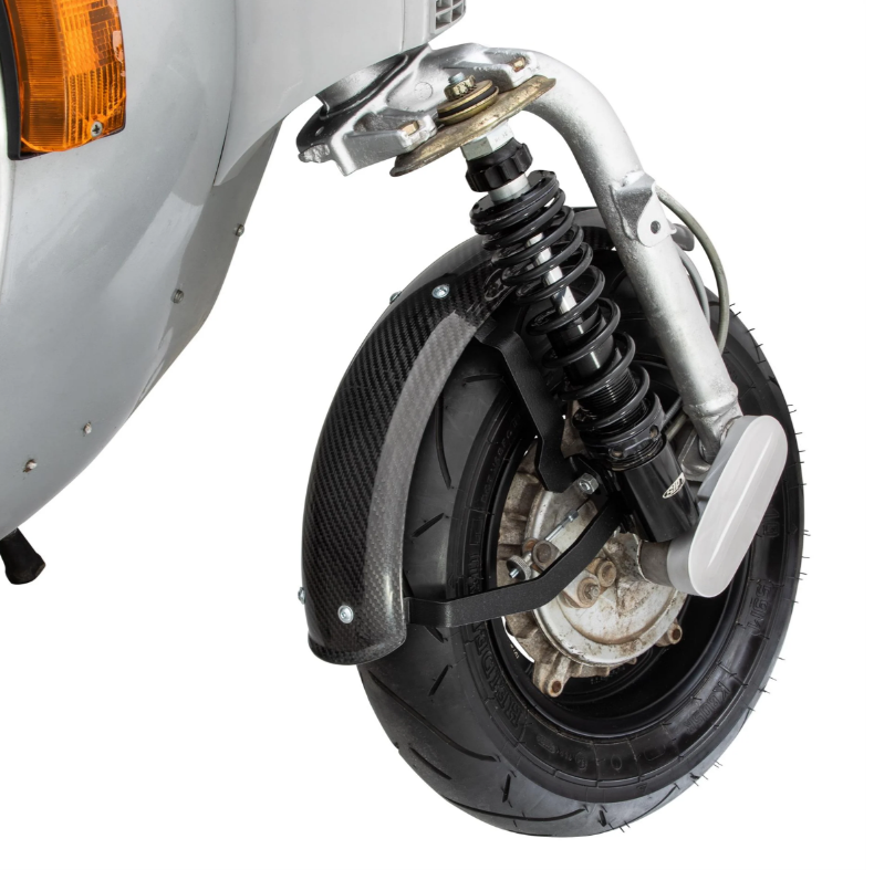 Aile 2.0 Garelli EVO II pour Vespa PX 80-200ccm, carbone clair, support noir