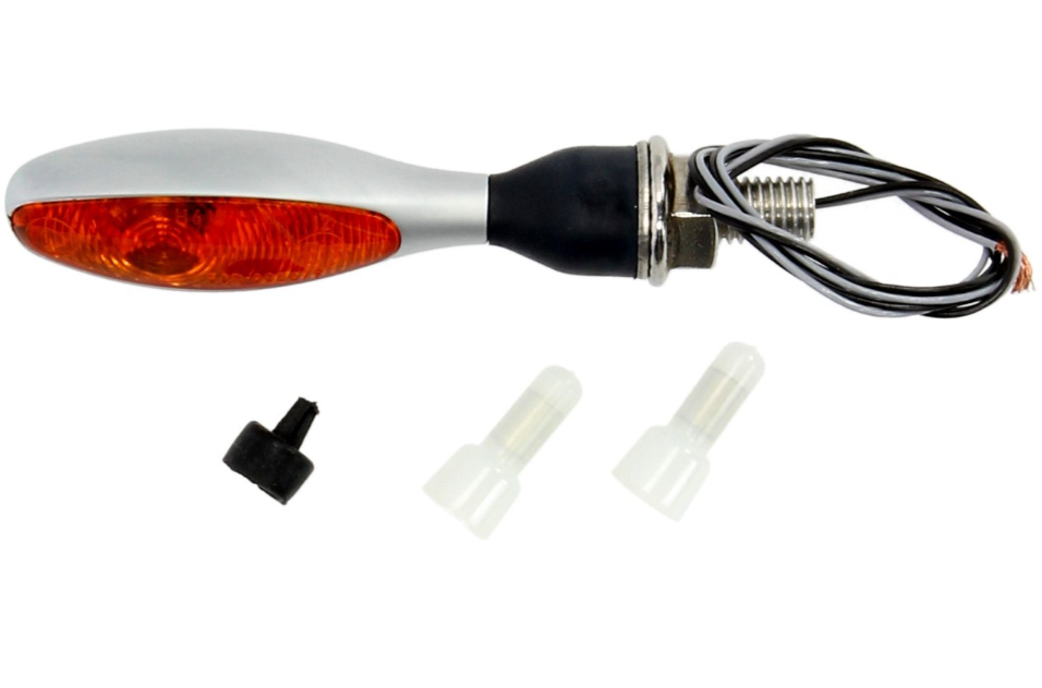 Clignotant Kellermann, Micro 1000 halogène, acier, halogène, HR/HL, 12 V, 6 W, chrome mat, M8x20