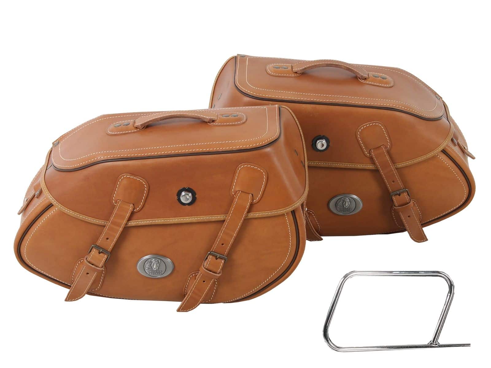 Jeu de valises latérales Buffalo pour porte-sacs tubulaires Hepco & Becker