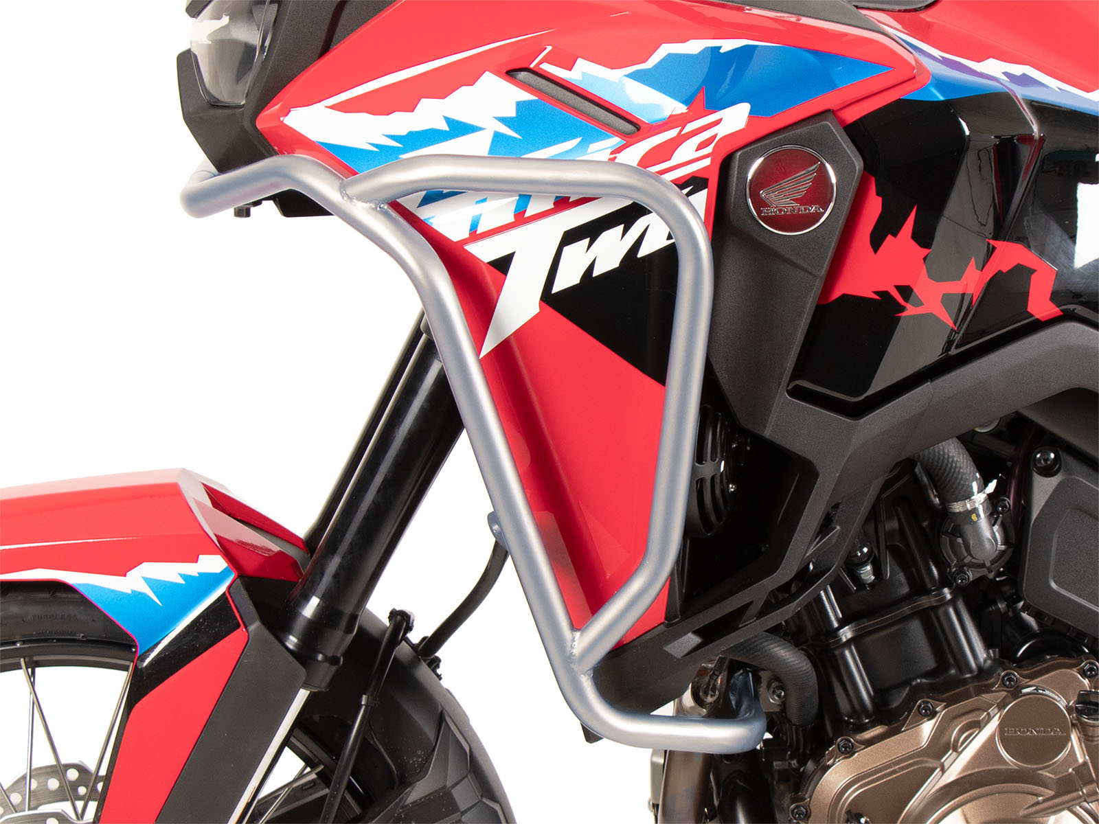Arceau de protection du réservoir en acier inoxydable pour Honda CRF 1100 L Africa Twin (24-) Hepco & Becker