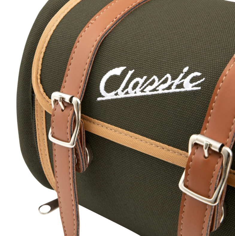 Sac "Classic" porte-bagages/barre de maintien de la selle arrière pour Vespa, canvas, olive