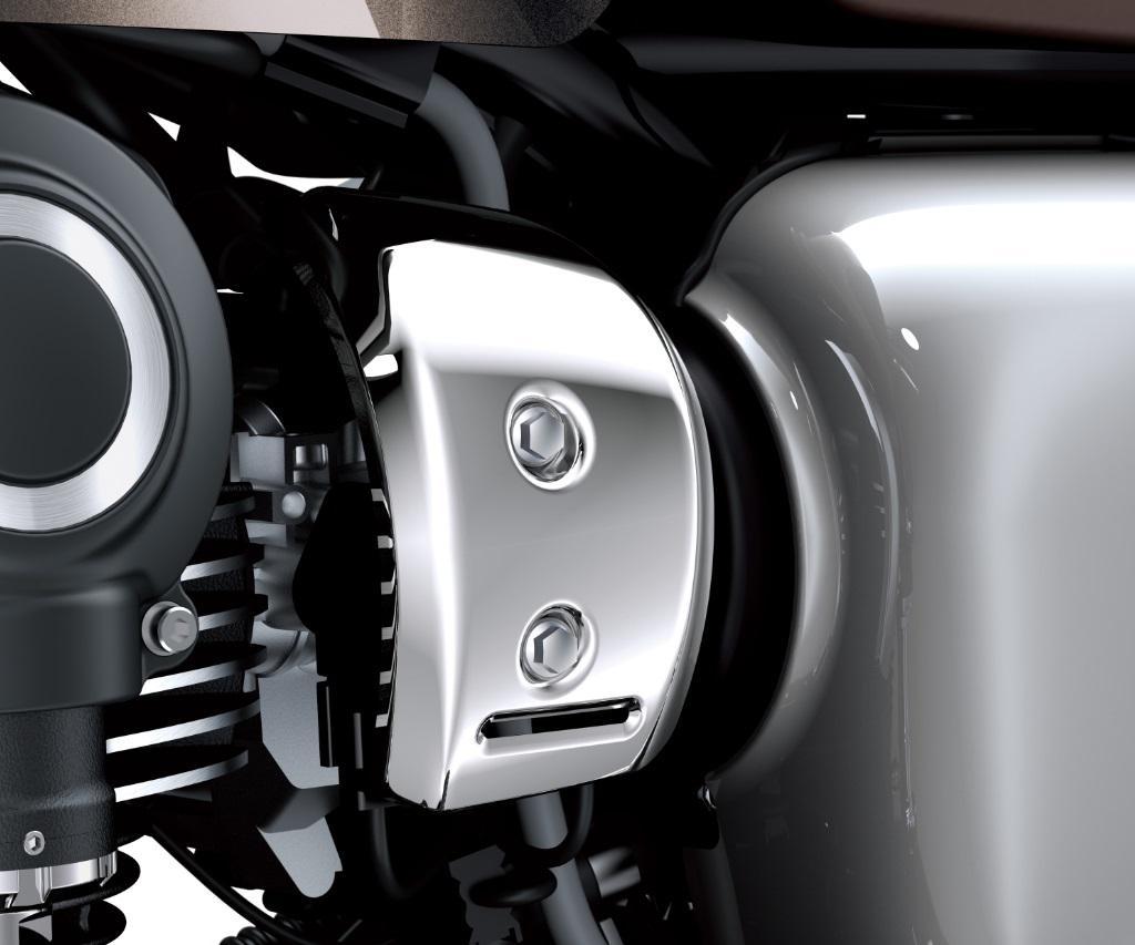 Corps de papillon Cover chromé gauche pour W 800 Street (année 19-) Original Kawasaki