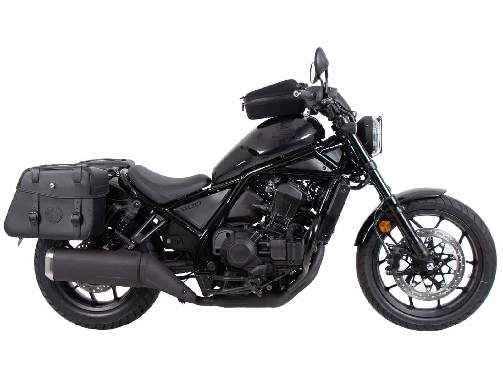 Supports latéraux C-Bow noirs pour Honda CMX 1100 Rebel /DCT (21-24) Hepco & Becker