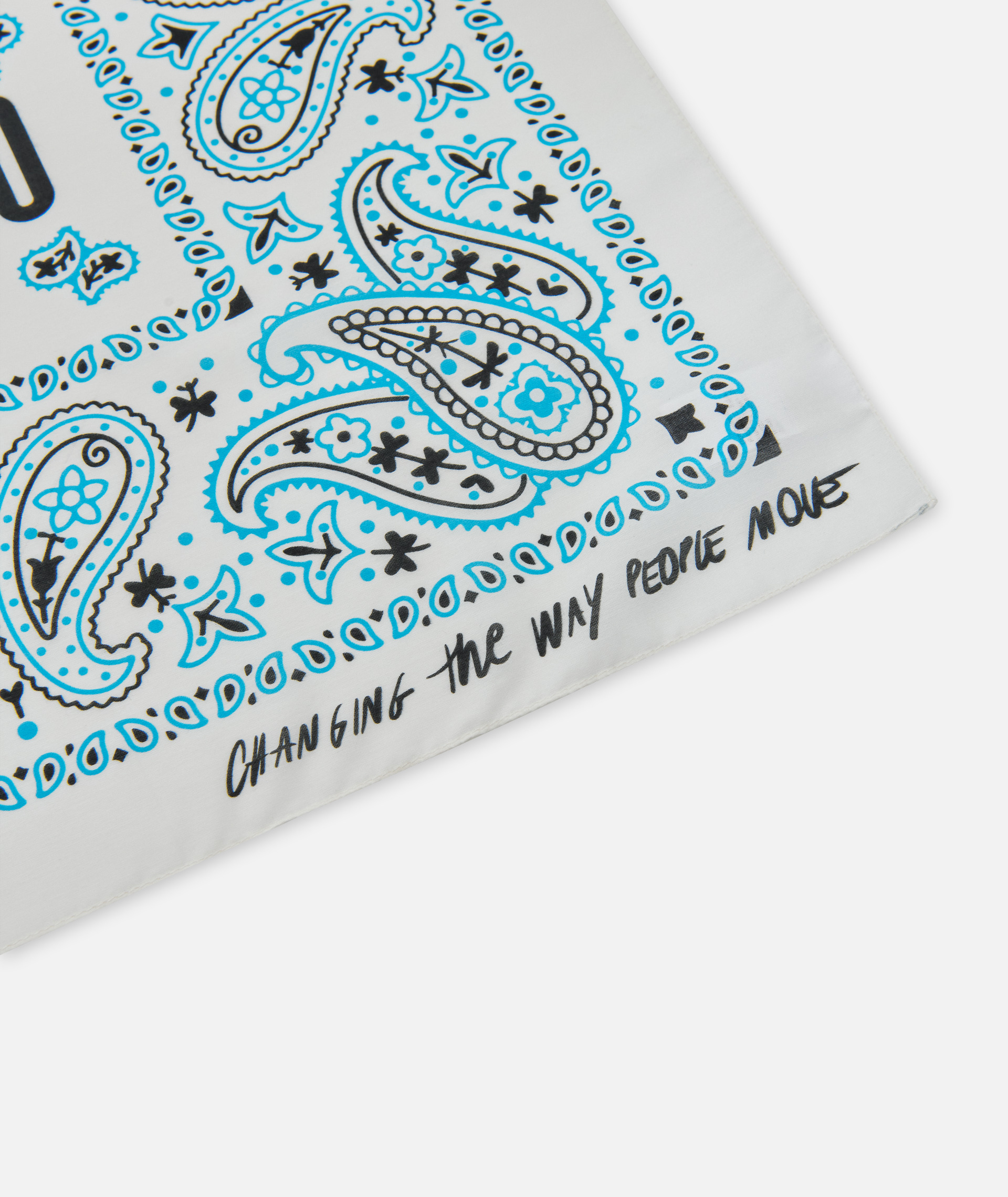 Bandana Vespa "140 ans de Piaggio" blanc bleu