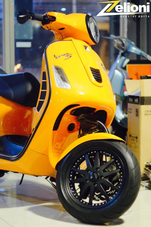 Aile ZELIONI pour Vespa GTS/GTS Super/GTV/GT, métal non peint