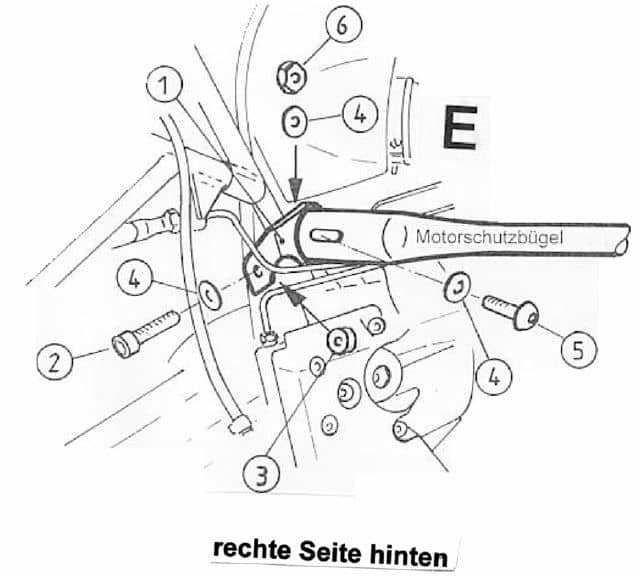 Arceau de protection du moteur argenté pour BMW R 850 GS (98-00)/R 1100 GS (94-99) Hepco & Becker