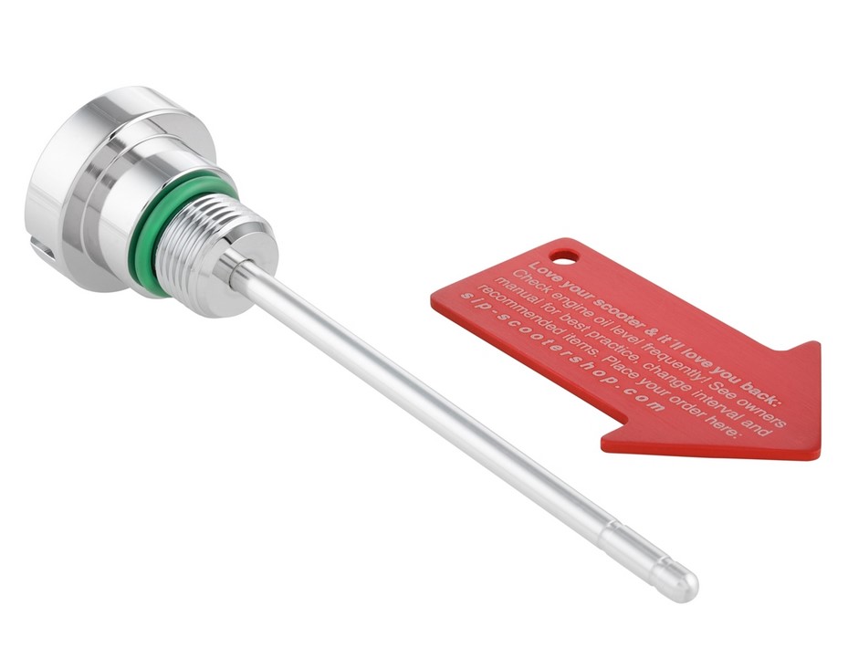 Bouchon de remplissage d'huile moteur pour Vespa GTS/GTS Super/GTV 300ccm HPE, chrome