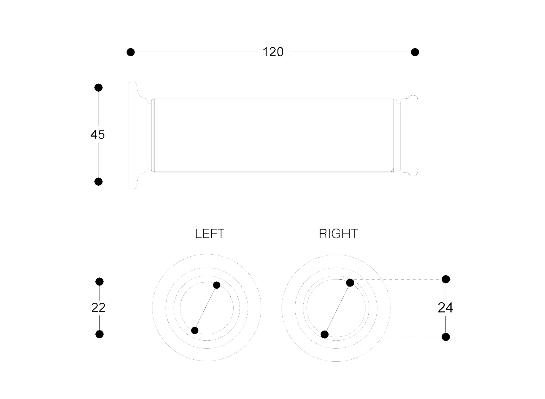 Gomme de poignée Barracuda VR|46 Racing - noir