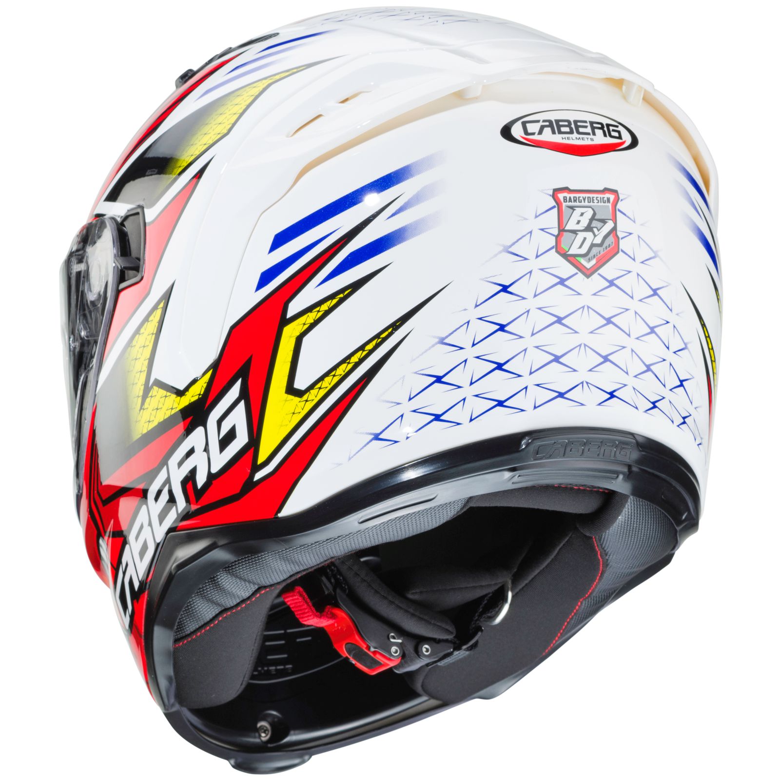 Caberg casque Avalon Giga, blanc/rouge-jaune