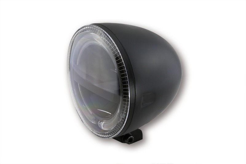 HIGHSIDER pro 5 3/4 pouces Phare Circle LED noir E-approuvé (1pc)