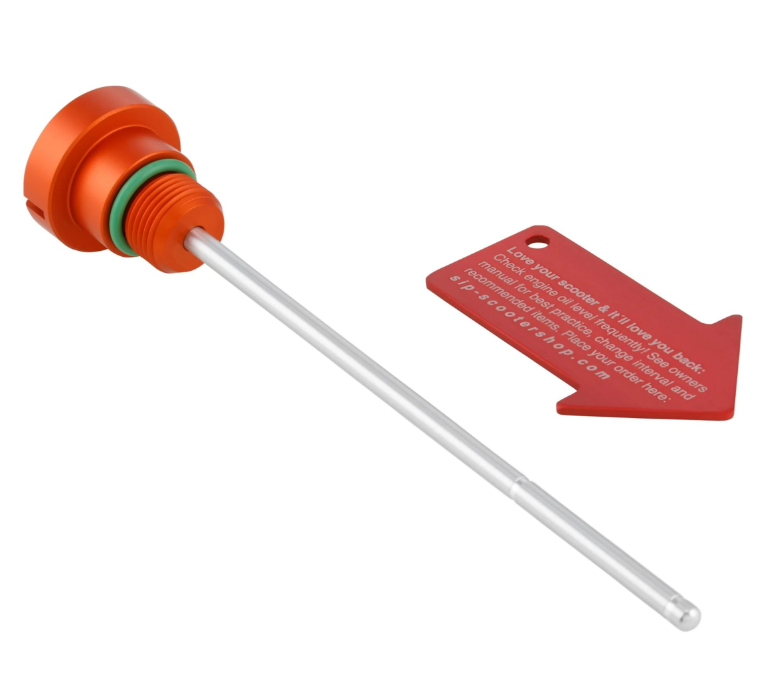 Bouchon de remplissage d'huile moteur pour Vespa LX/S 3V i.e. 125-150ccm 4T AC, orange mat