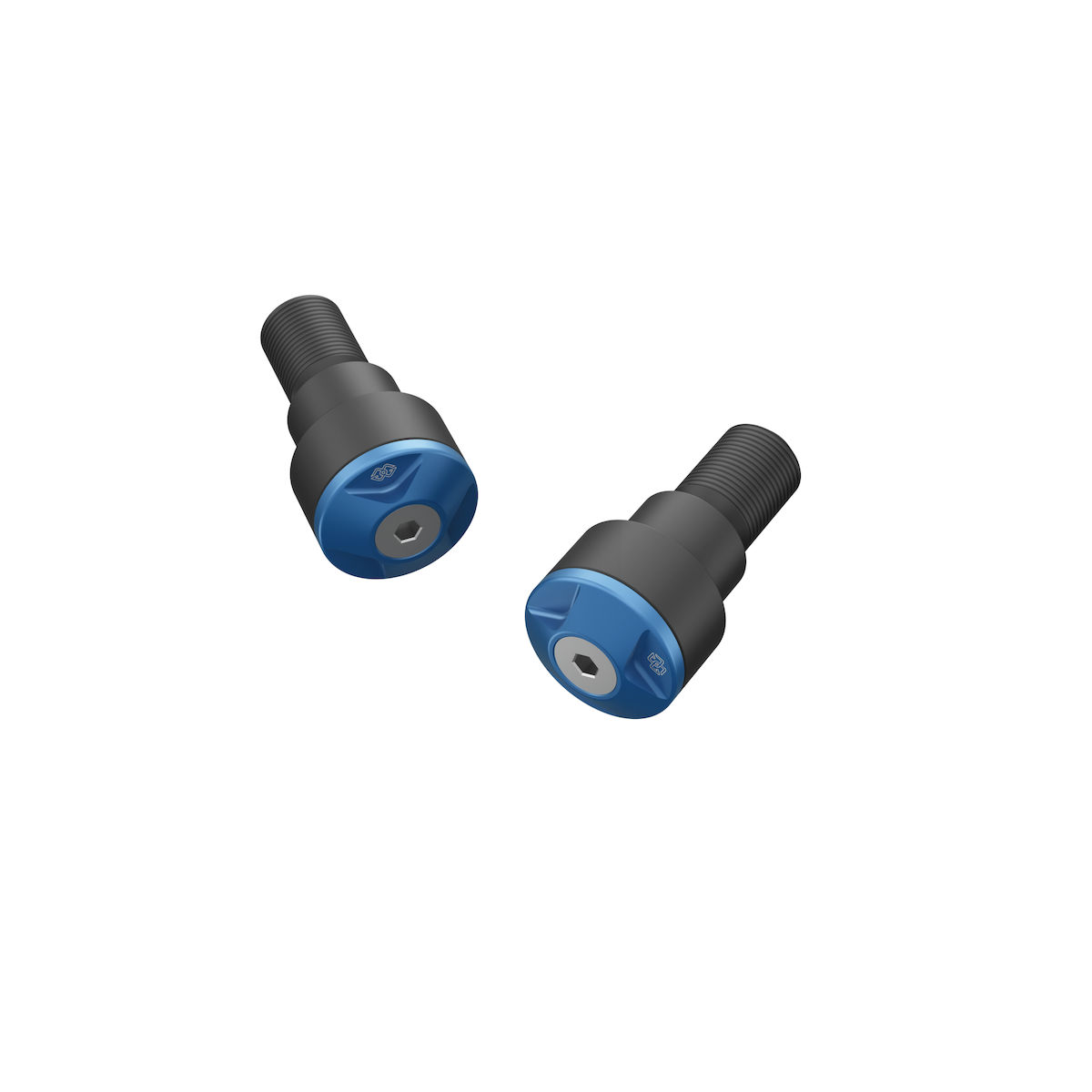 Extrémités de guidon bleu pour Yamaha MT-07