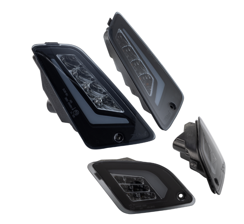 Kit de clignotants ZELIONI avant & arrière pour Vespa GTS/GTS Super/GTV 125-300ccm, teintés