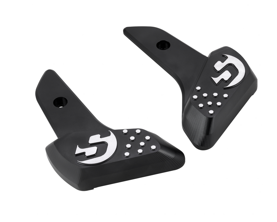 Repose-pieds droit et gauche pour Vespa Primavera /Sprint 50-150ccm 2T/4T AC, noir