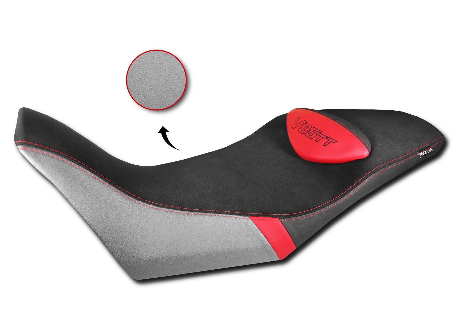 Housse de siège Comfort en fibre 3D pour Moto Guzzi V 85 TT (19-23)