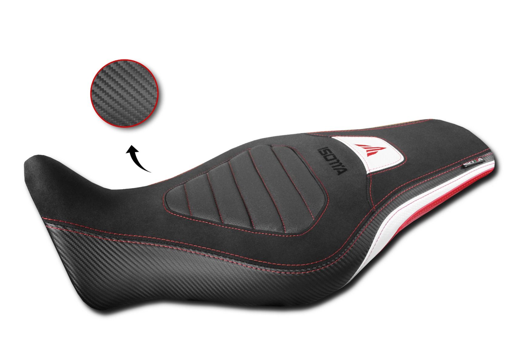 Housse de selle "Comfort" rouge pour Yamaha MT-09 (21-23)