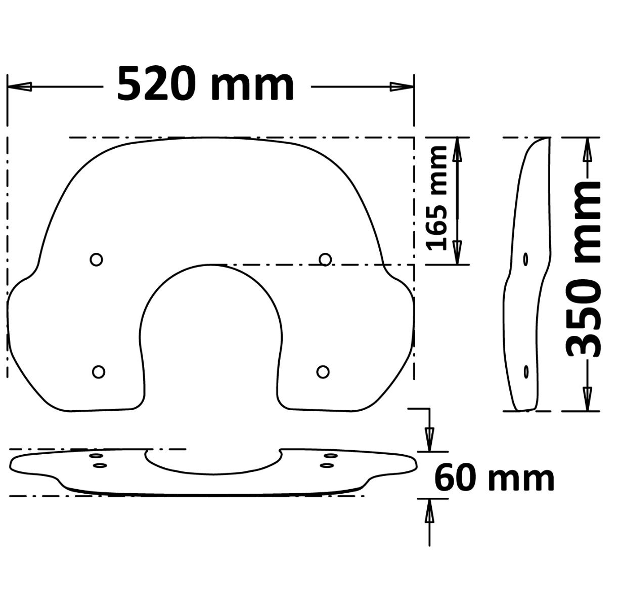 Pare-brise "Fashion" légèrement teinté pour Vespa GTS 125 / 300 (19-22)