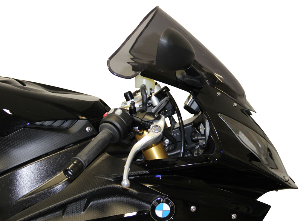 Ecran racing MRA "R" gris fumé pour BMW S1000 RR /HP4 (année 15-18)