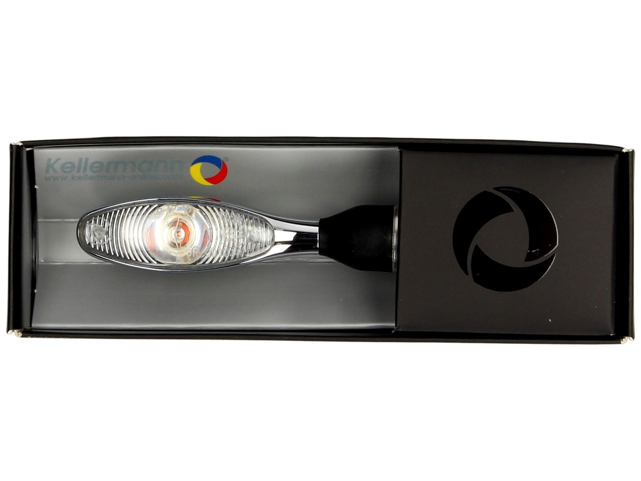 Clignotant Kellermann, Micro 1000 LED, acier, LED, V/H, G/D, 12 V, chrome brillant, M8x20