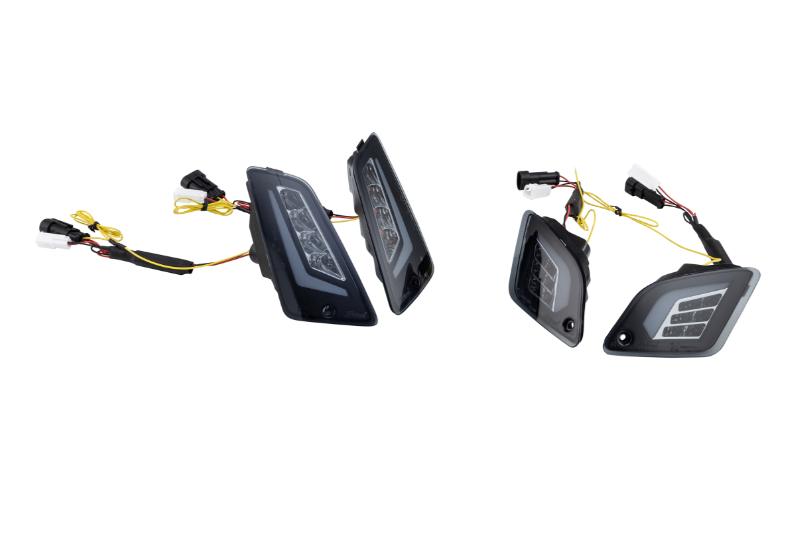 Kit de clignotants ZELIONI avant & arrière pour Vespa GTS/GTS Super/GTV 125-300ccm, teintés