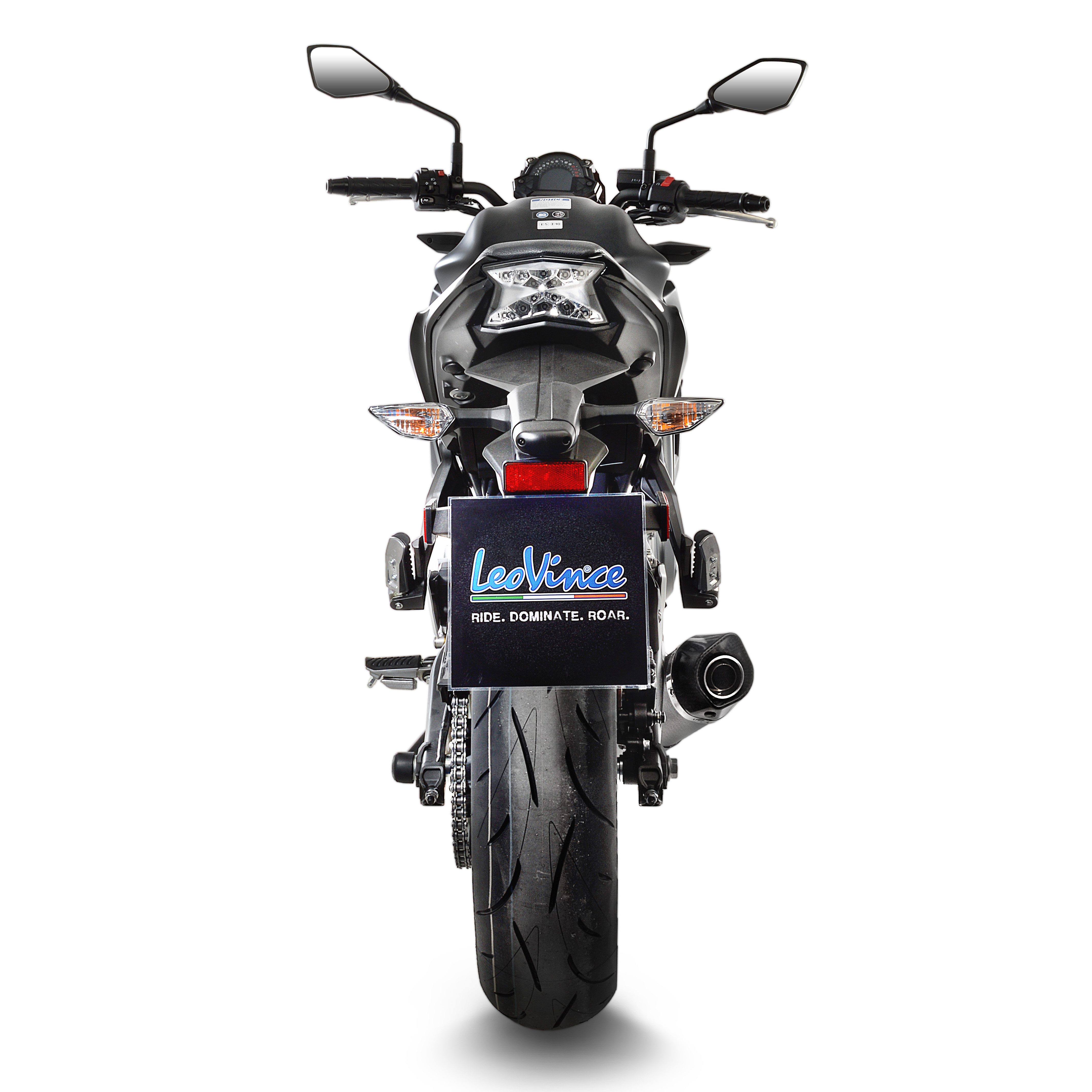 LeoVince Système d?èchappement SBK LV One Evo 2, Carbon, Système complet pour Z 650 / Ninja 650 (Bj.17-19)