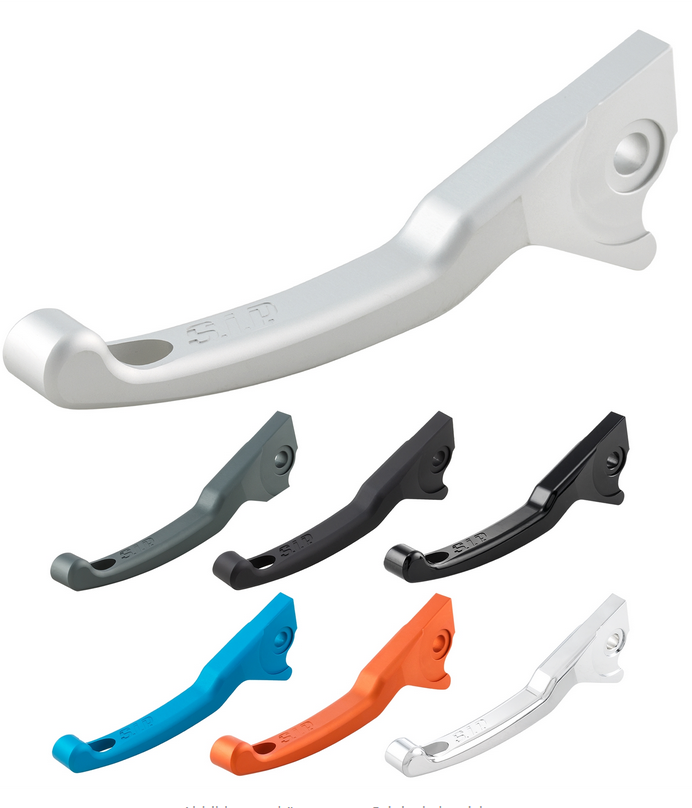 Kit levier de frein sport Shorty pour Vespa LX /LXV /S /Primavera /Sprint 50-150ccm, gris mat