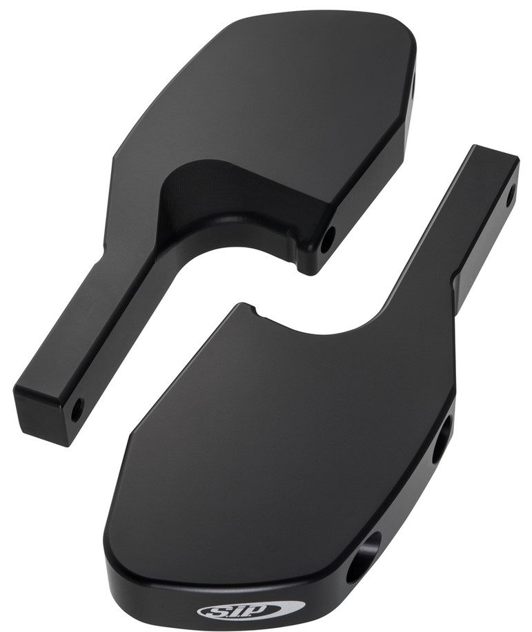 Adaptateur de repose-pieds passager pour Vespa GTS/GTS Super/GTV/GT 60/GT/GT L 125-300ccm, noir mat