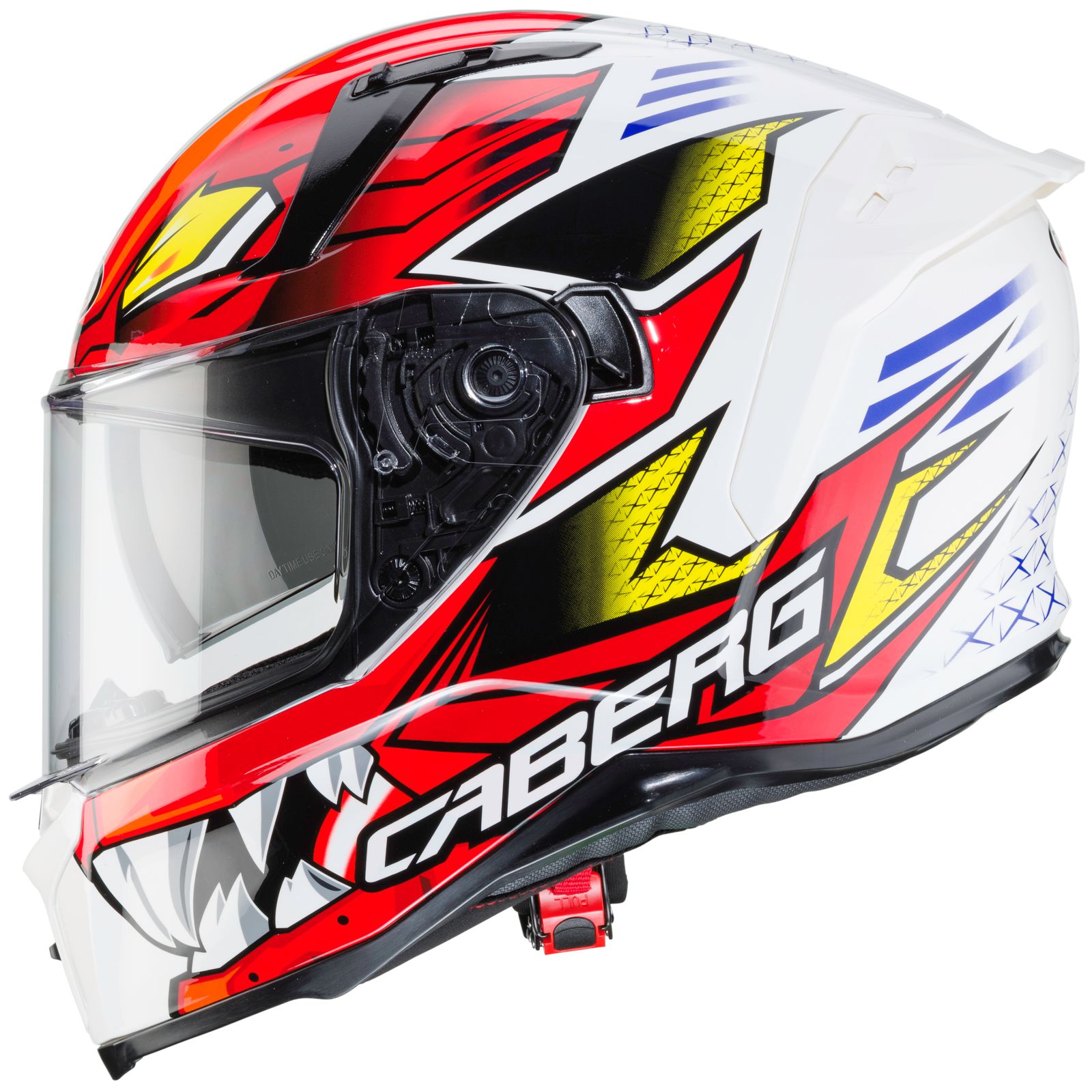 Caberg casque Avalon Giga, blanc/rouge-jaune