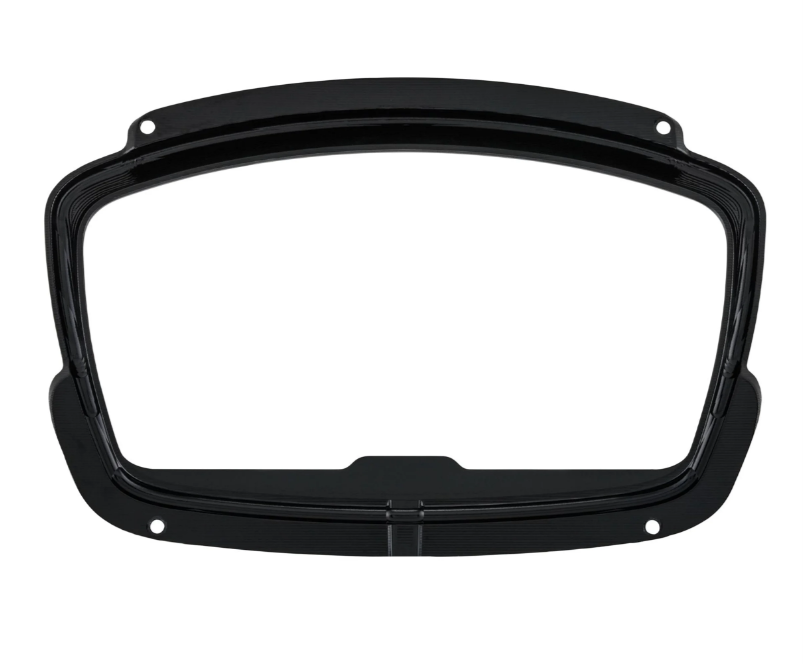 Anneau décoratif tachymètre pour Vespa GTS Supertech HPE 125/300 ('19-), noir brillant