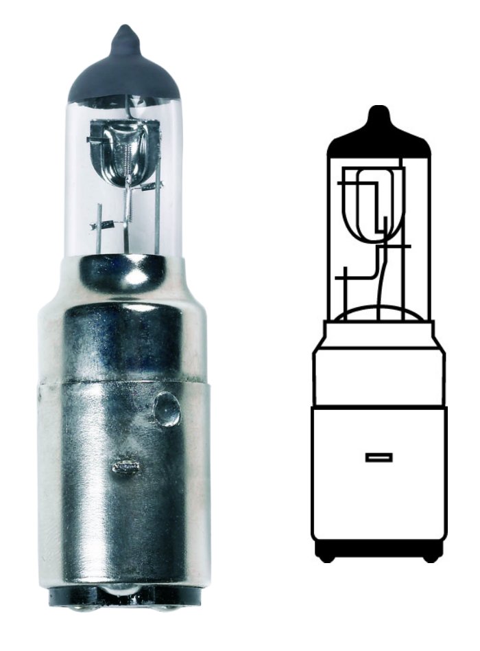 Ampoule annulaire, ampoule à incandescence, halogène, 12 V, 35/35 W, BA20d