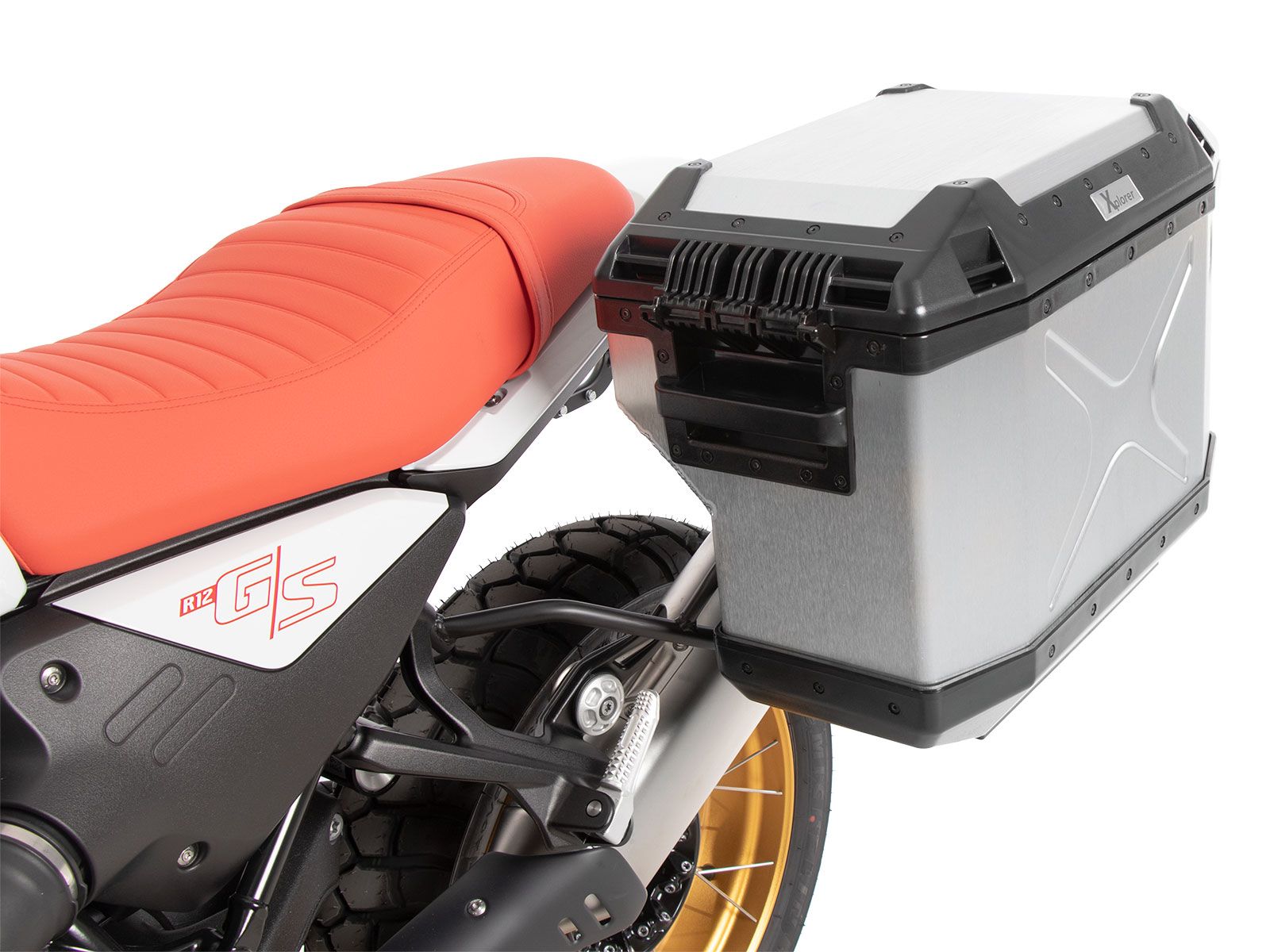 Kit de support de valises Cutout support incl. kit de valises Xplorer Cutout noir pour BMW R 12 G/S (25-)