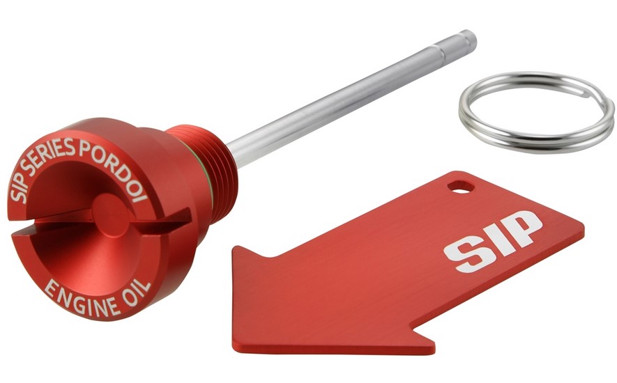 Bouchon de remplissage d'huile moteur pour Vespa GTS/GTS Super/GTV 300ccm HPE, rouge mat