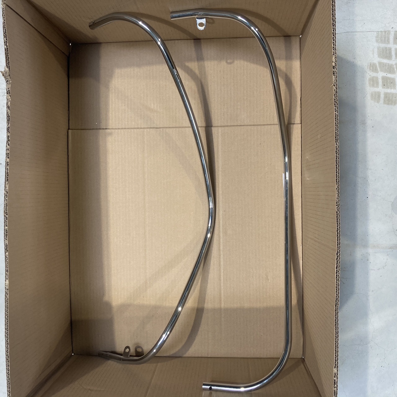 Original Vespa arceau de protection des jambes chromé Vespa LX / LXV