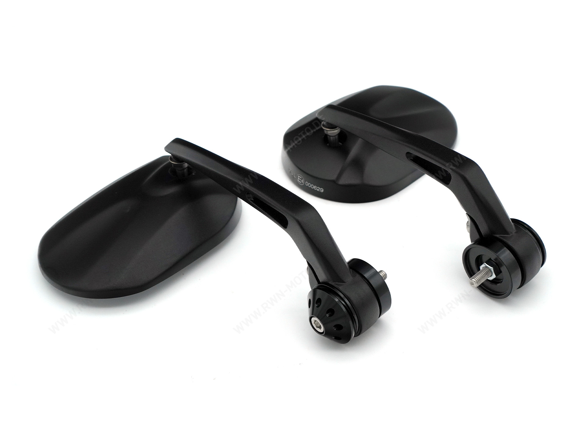 Rétroviseur d'extrémité de guidon noir pour Moto Guzzi V7 850 2021-