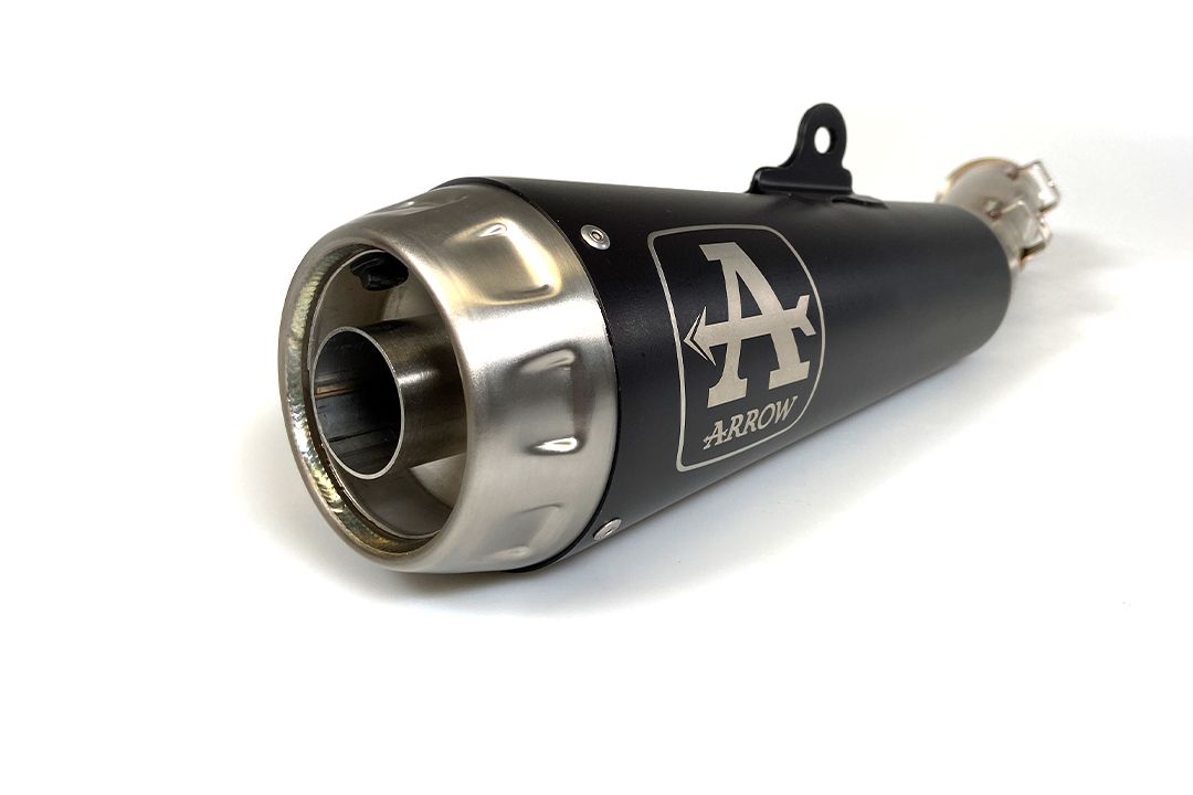 Échappement ARROW PRO RACE DARK Chrome pour Kawasaki Z 900 RS (22-)