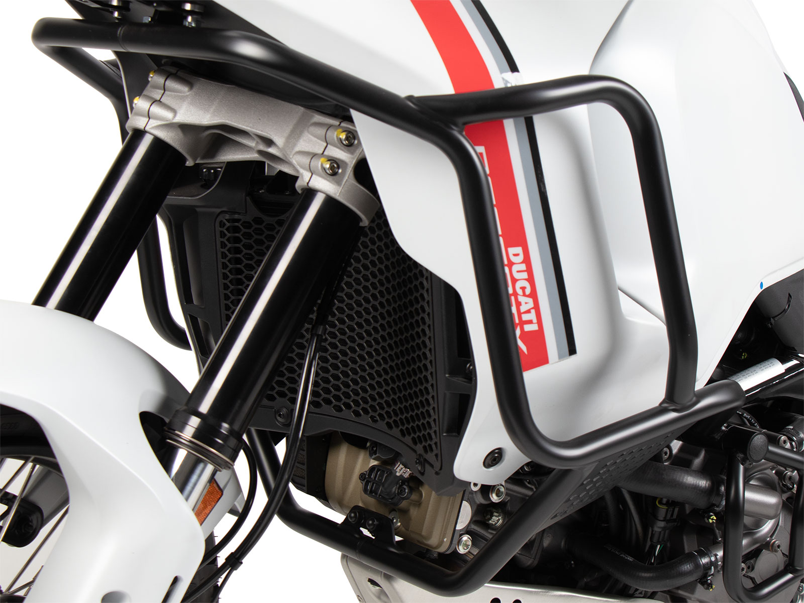 Arceau de protection de réservoir noir pour Ducati DesertX (22-) d'origine Hepco & Becker