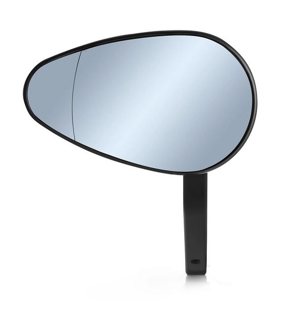 Rétroviseur d'extrémité de guidon RIZOMA "Reverse Radial" gauche ou droit pour Vespa, noir anodisé