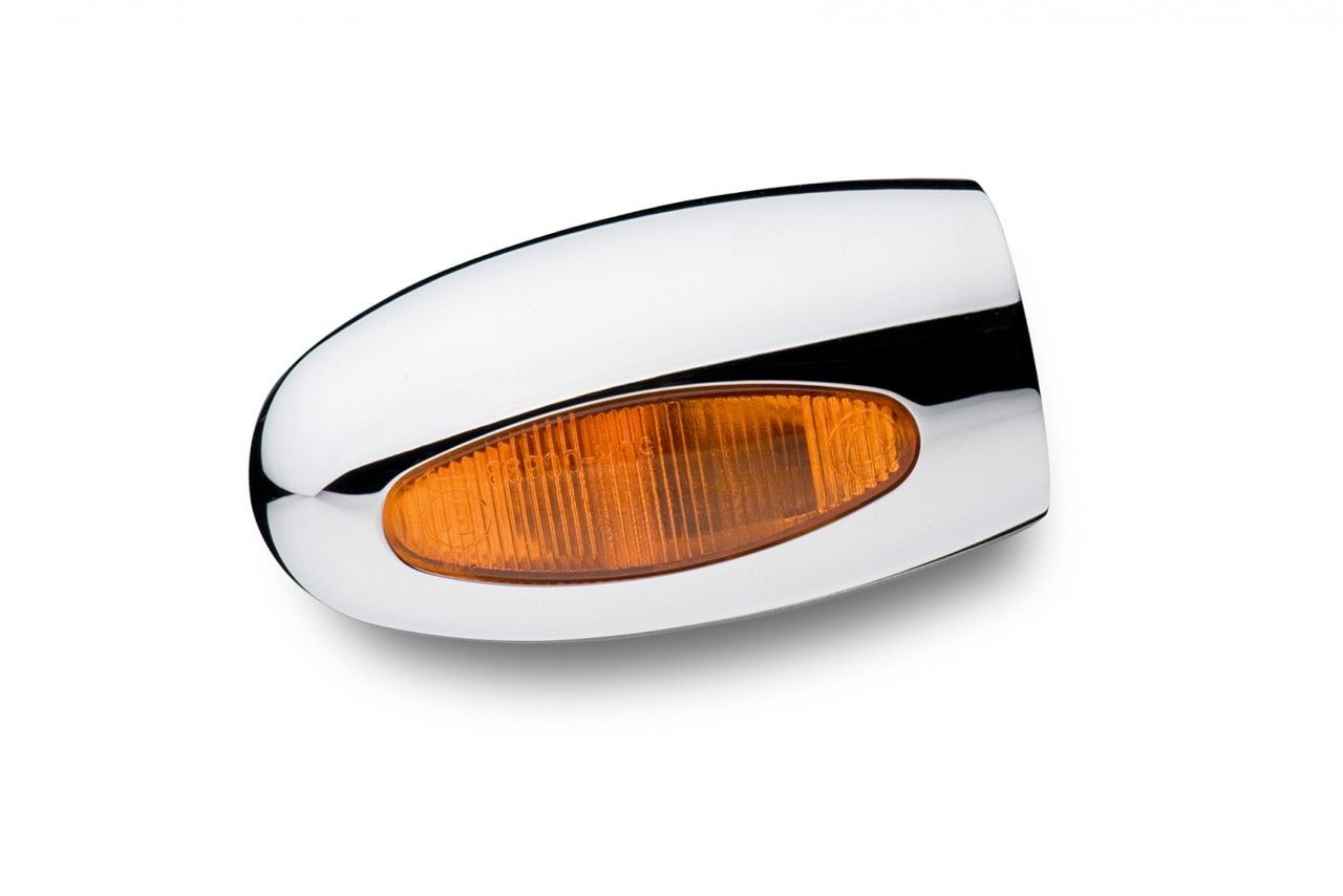 Corps de base de remplacement Kellermann, acier, BL 1000 yellow, halogène, chrome brillant