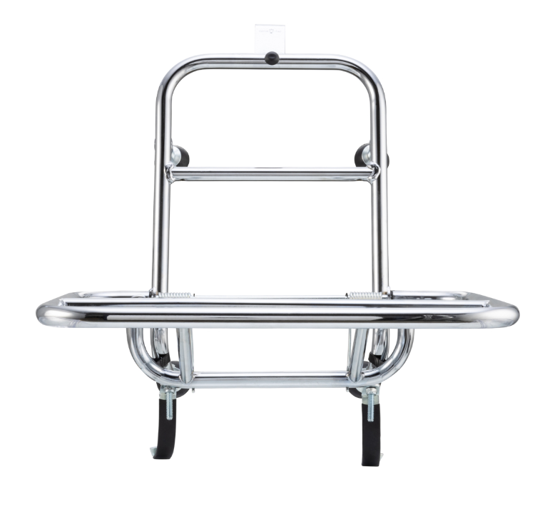Porte-bagages avant pour Vespa GTS/GTS Super/GTV/GT 60/GT/GT L 125-300ccm, pliable, chrome