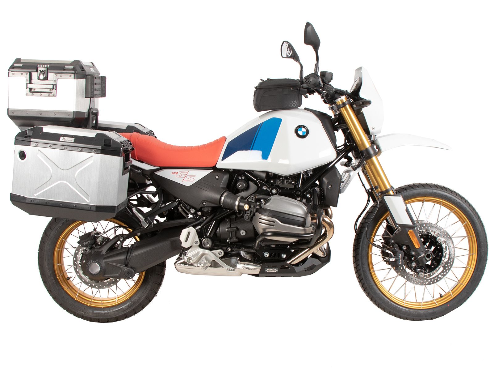 Kit de support de valises Cutout support incl. kit de valises Xplorer Cutout noir pour BMW R 12 G/S (25-)