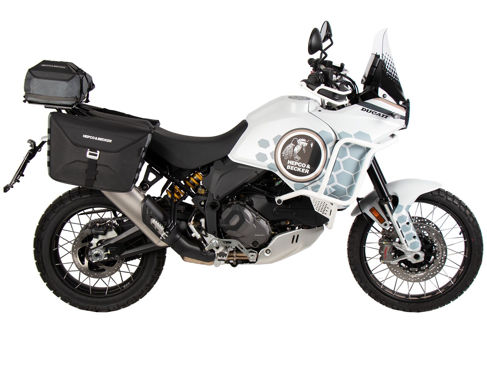 Élargisseur de porte-bagages noir pour Ducati DesertX (22-)