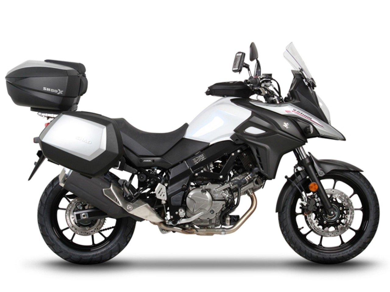 Porte-bagages latéraux Shad système 3P S0VS61IF pour Suzuki DL V-Strom XT 650 ABS 4T 2017-2024