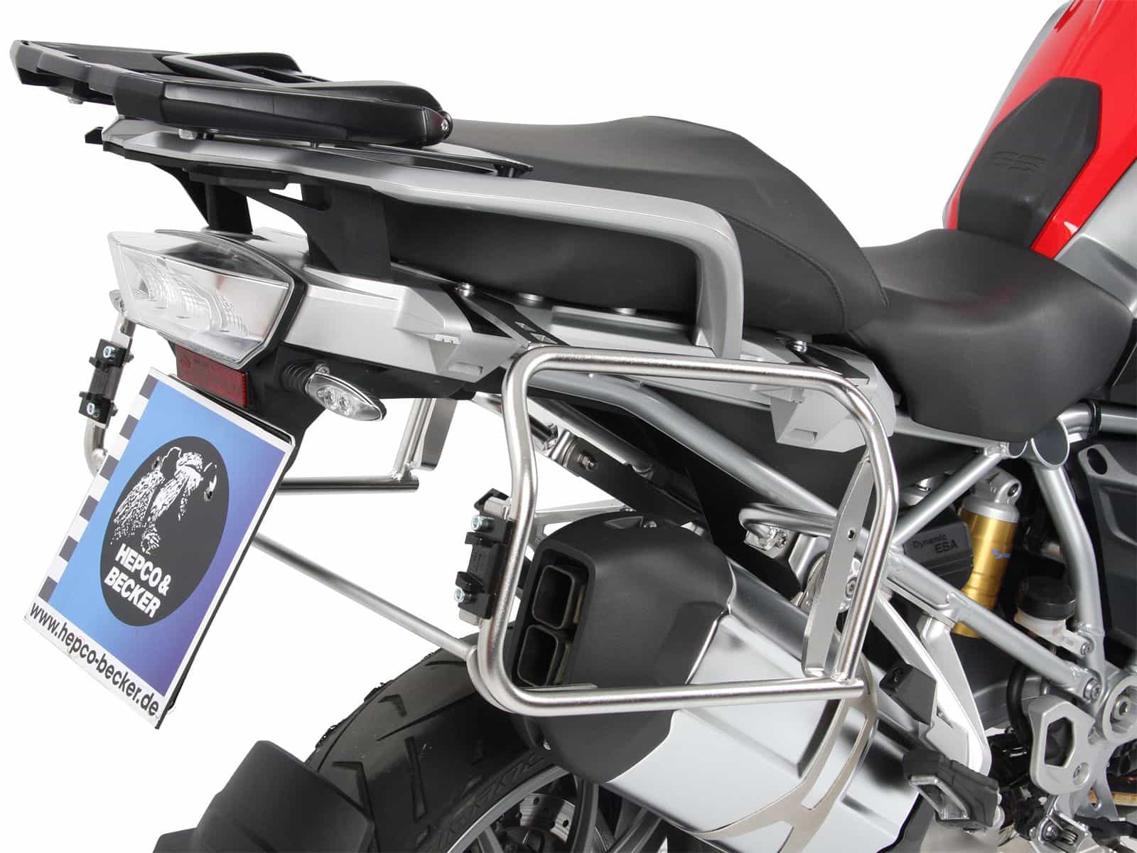 Kit de support de valises Cutout support incl. kit de valises Xplorer Cutout noir pour BMW R 1200 GS LC (13-18)