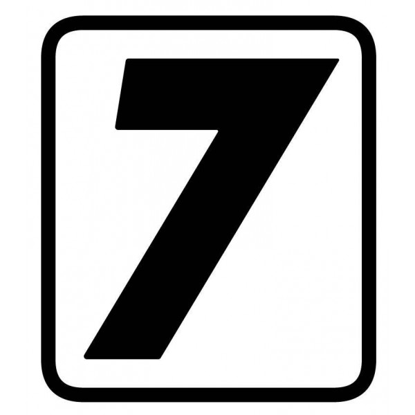 Autocollant de numéro de départ pour panneau de numérotation