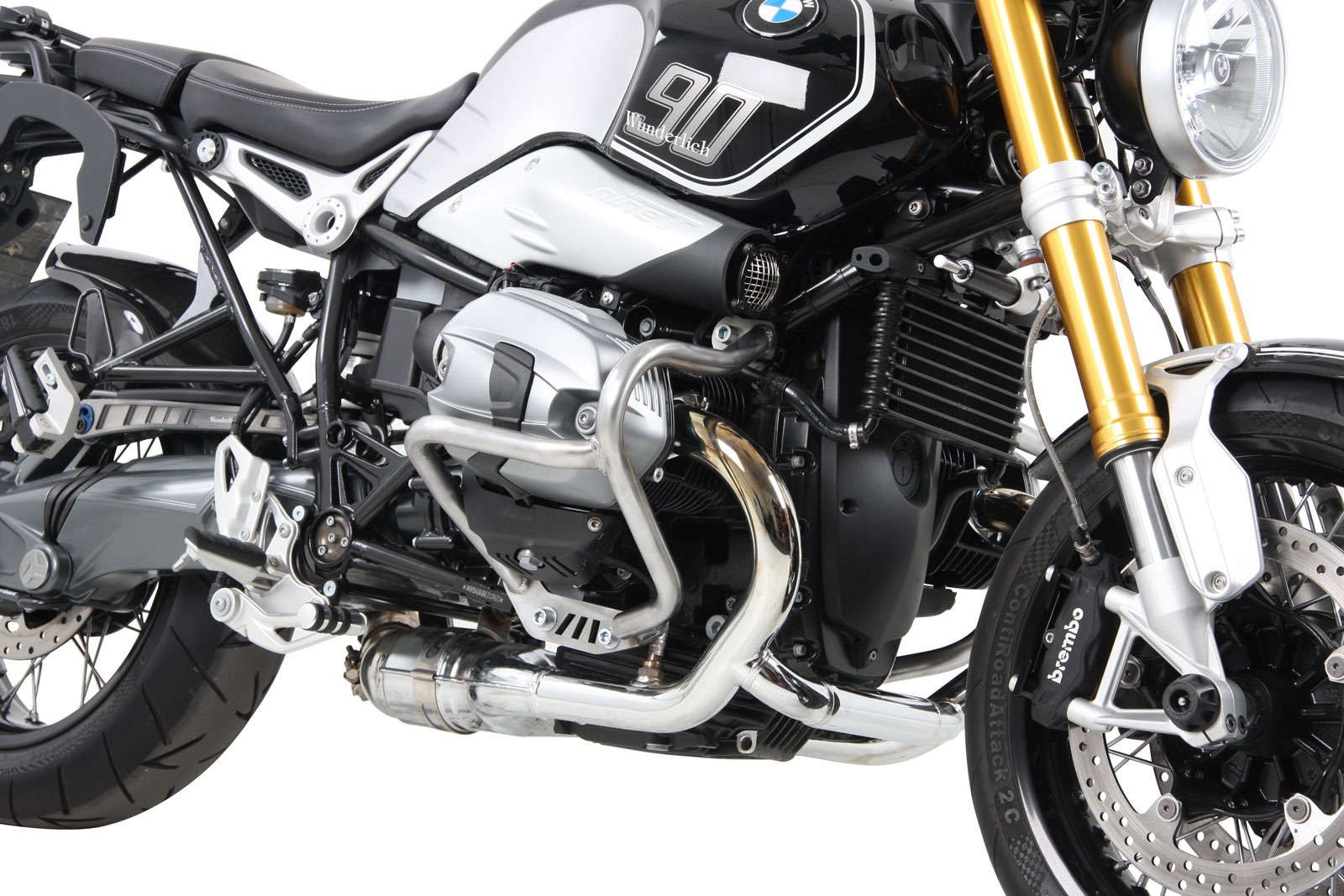 Arceau de protection moteur argenté pour BMW R nineT Urban G/S (17-23) Hepco & Becker